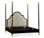 Jonathan Charles Bedroom Four Poster Ebonised & Gilded UK Super King Bed House of Isabella UK