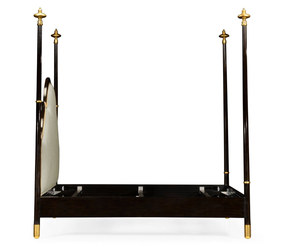Jonathan Charles Bedroom Four Poster Ebonised & Gilded UK Super King Bed House of Isabella UK