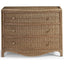 Jonathan Charles Bedroom Palm Court Rattan Bow Front Chest House of Isabella UK