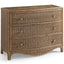 Jonathan Charles Bedroom Palm Court Rattan Bow Front Chest House of Isabella UK