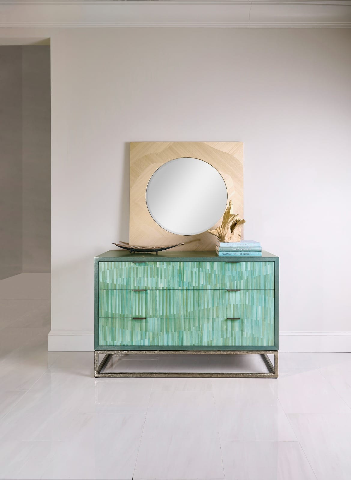 Jonathan Charles Bedroom Seaglass Bunching Chest House of Isabella UK