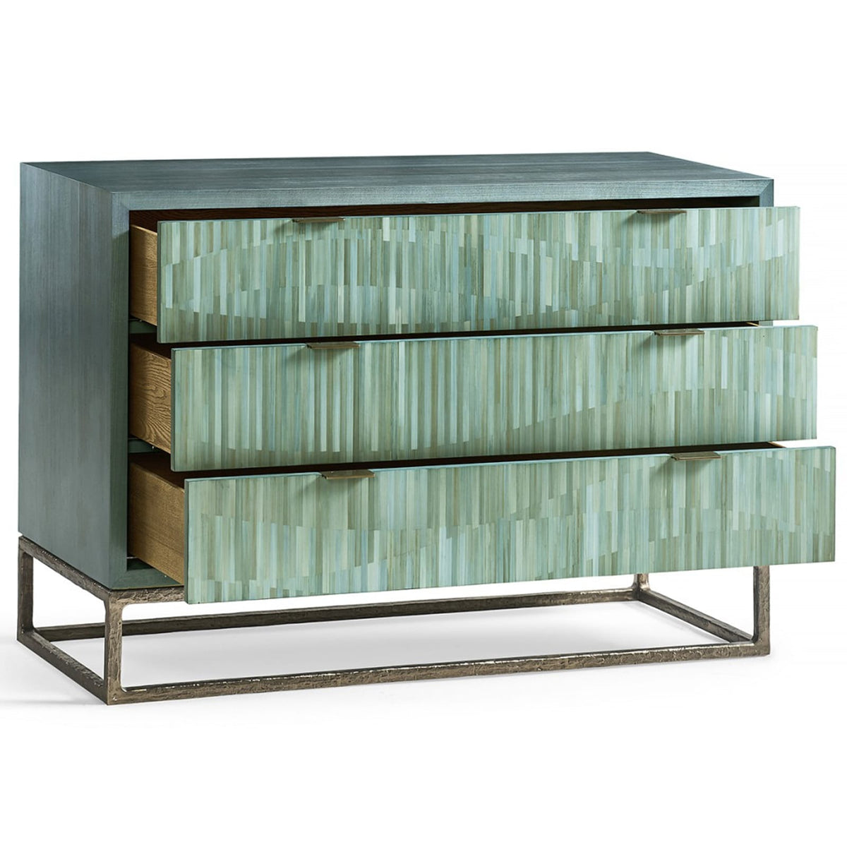 Jonathan Charles Bedroom Seaglass Bunching Chest House of Isabella UK