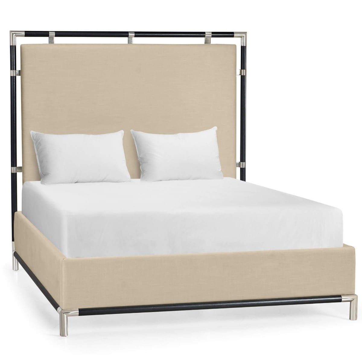 Jonathan Charles Bedroom Super King Bed Frame Military in Oak - Antwerp House of Isabella UK