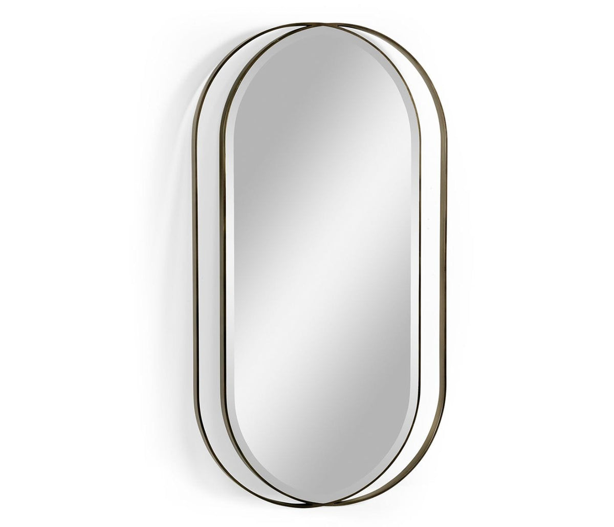 Jonathan Charles Decor Cambrio Mirror Brass House of Isabella UK