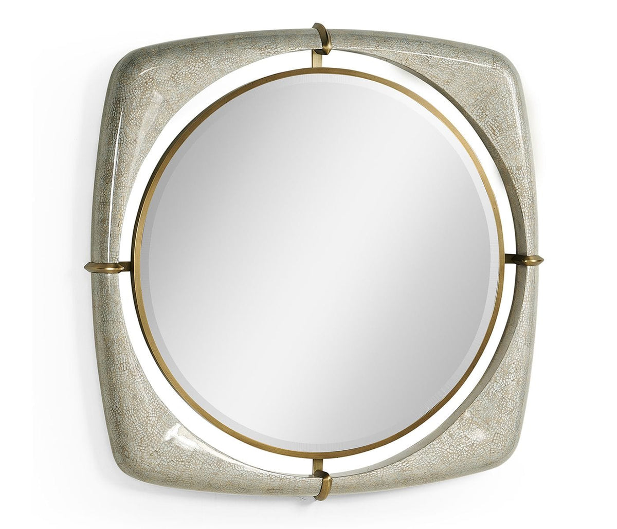 Jonathan Charles Decor Garonne Eggshell Framed Mirror - Small House of Isabella UK