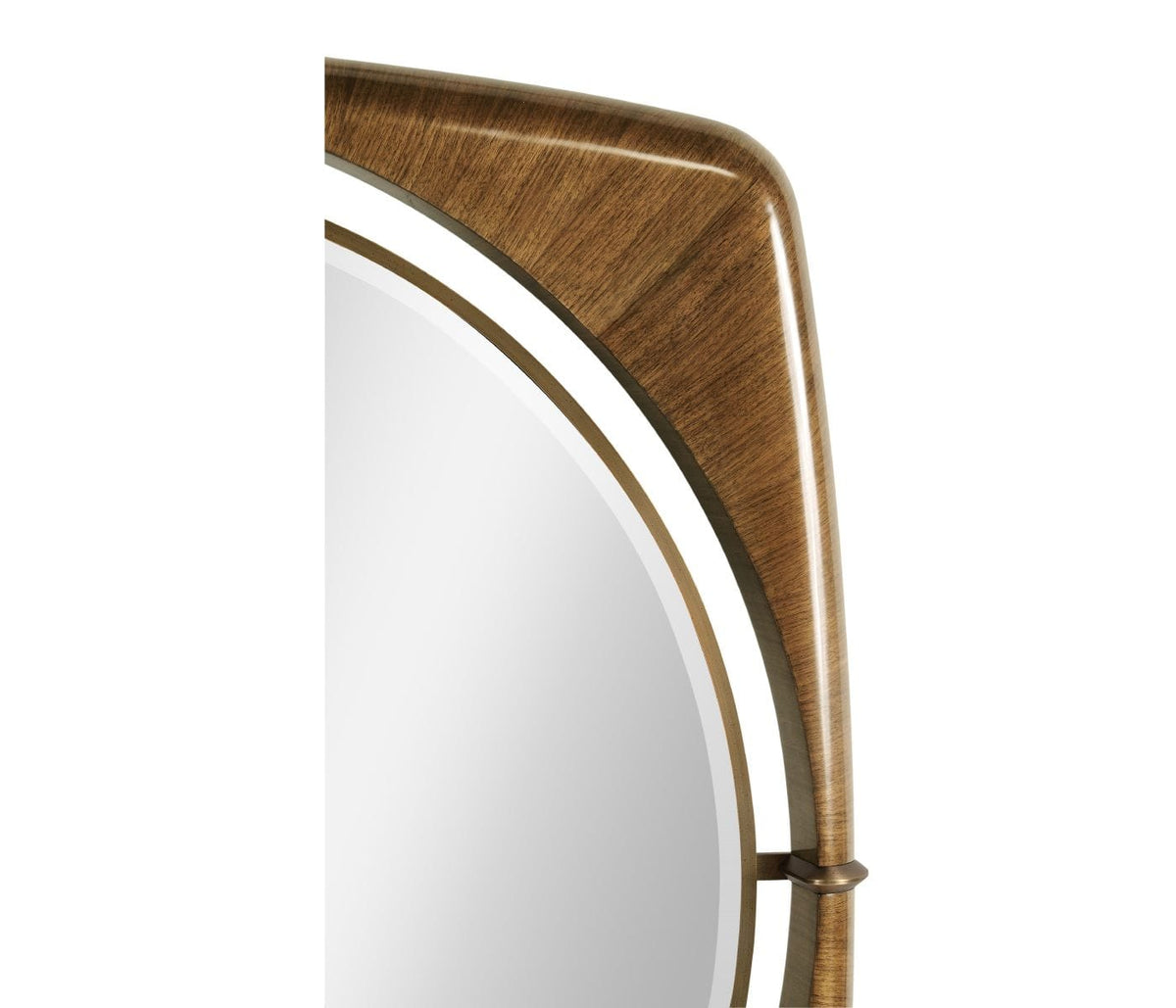 Jonathan Charles Decor Garonne Walnut Framed Mirror - Large House of Isabella UK