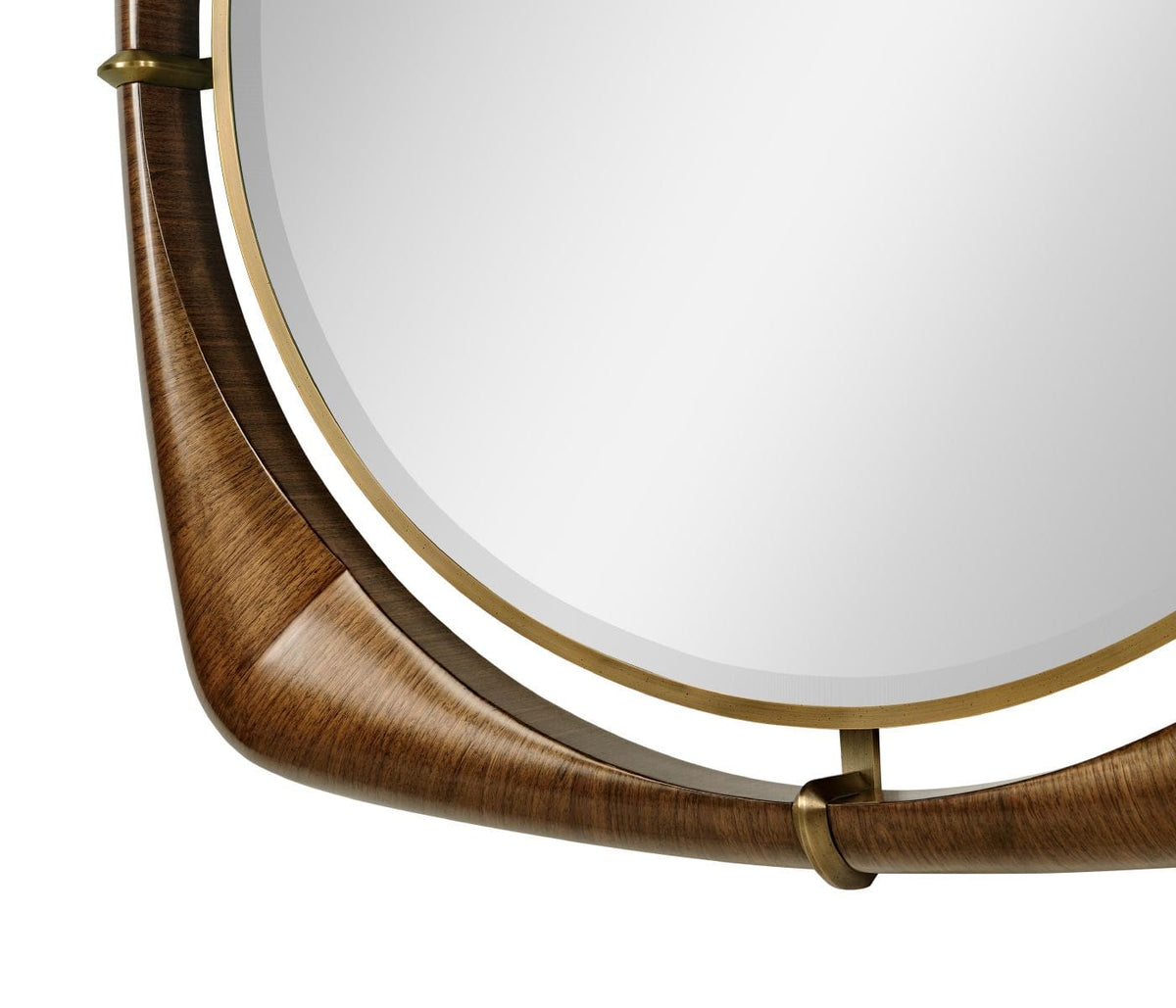 Jonathan Charles Decor Garonne Walnut Framed Mirror - Small House of Isabella UK