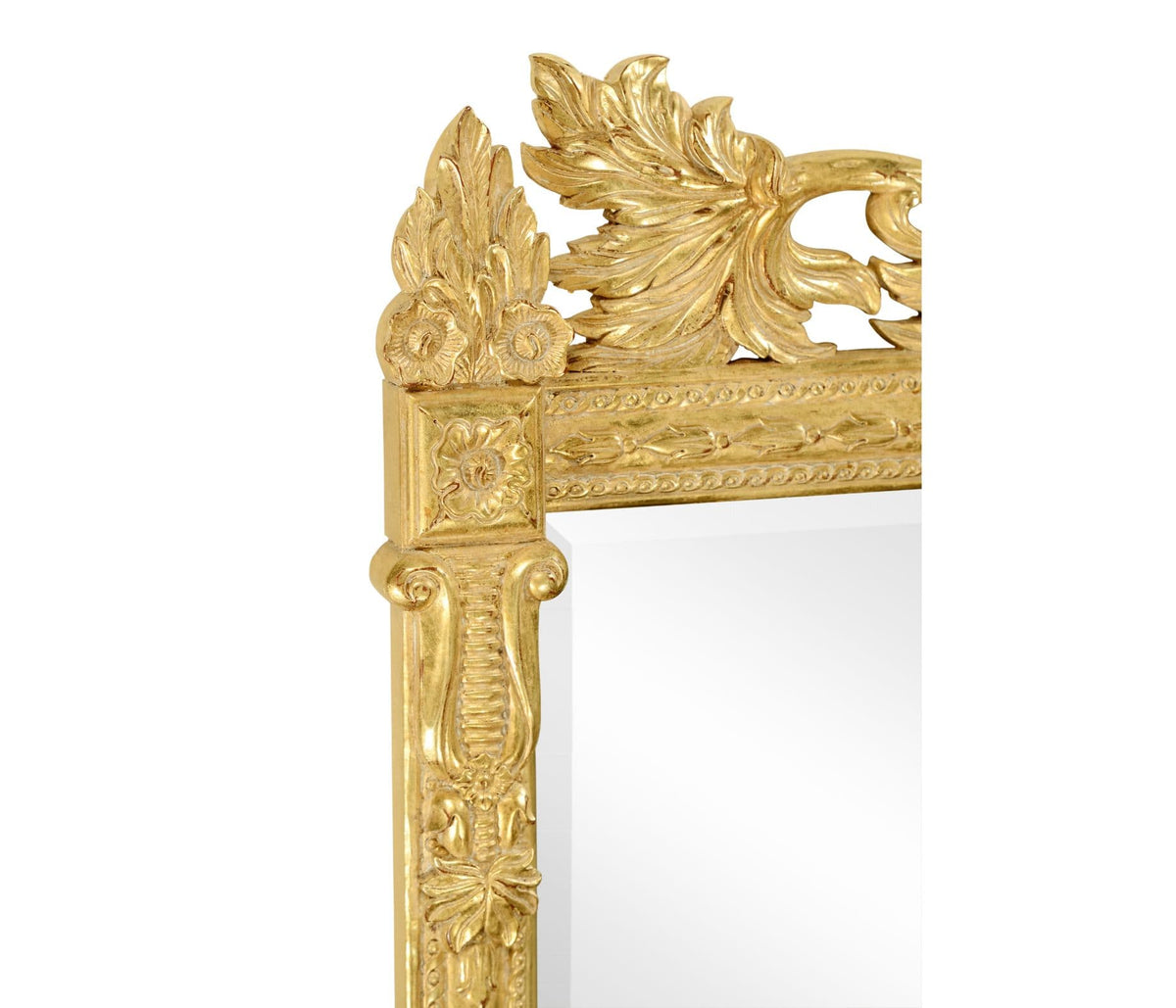Jonathan Charles Decor Overmantle Mirror Empire with Wreath House of Isabella UK