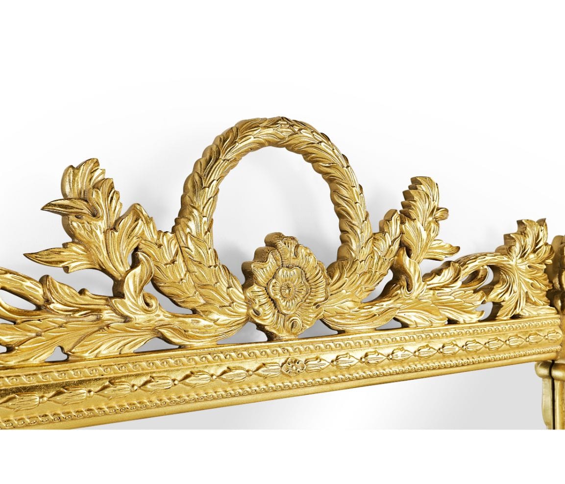 Jonathan Charles Decor Overmantle Mirror Empire with Wreath House of Isabella UK
