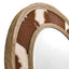 Jonathan Charles Decor Sagehill Round Hide Mirror House of Isabella UK