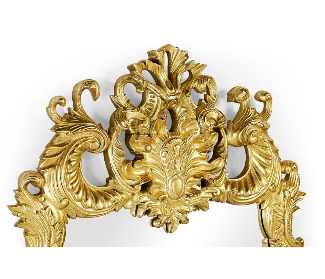 Jonathan Charles Decor Wall Mirror Grinling Gibbons in Gold House of Isabella UK