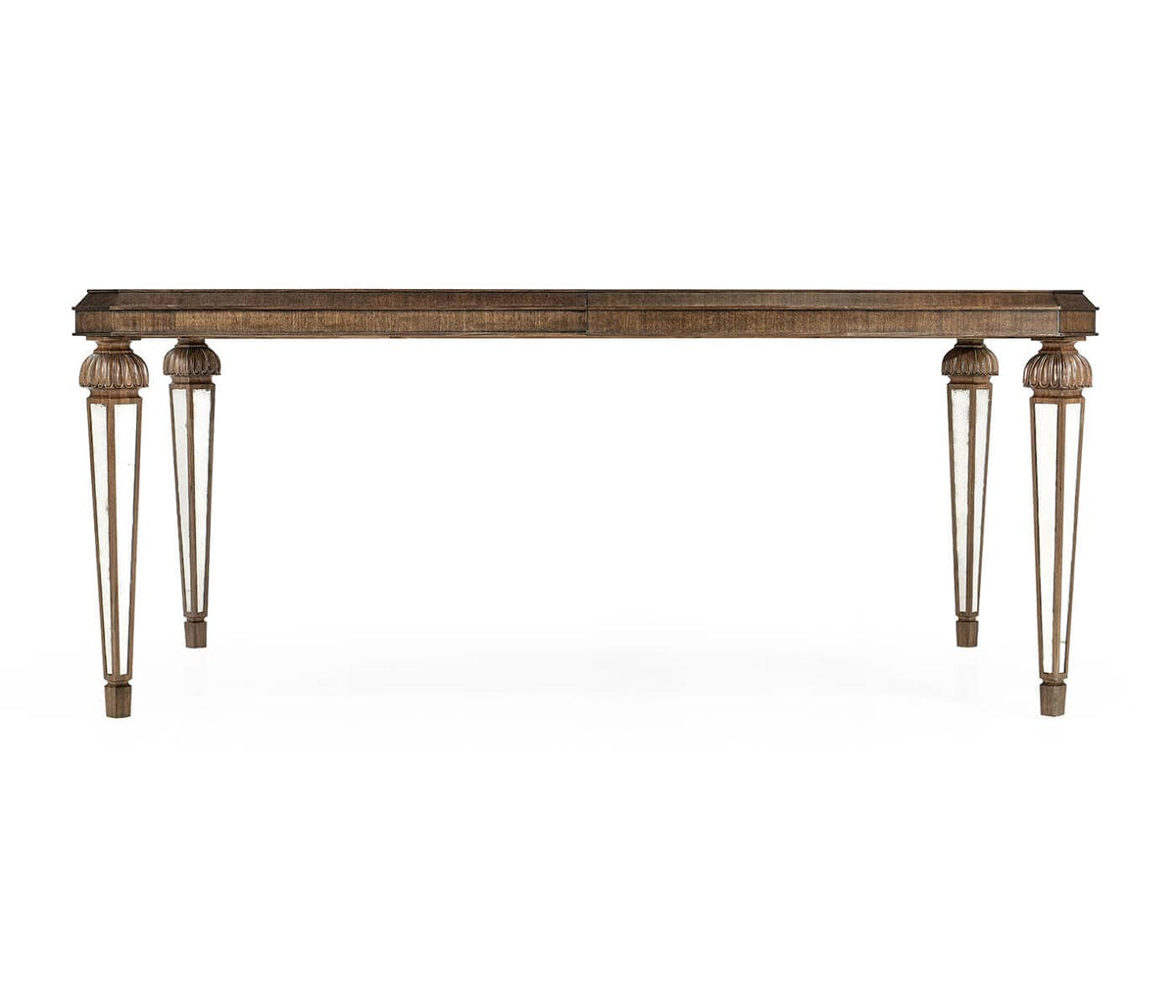 Jonathan Charles Dining Berkley Walnut & Antique Mirror Dining Table 182-295cm House of Isabella UK