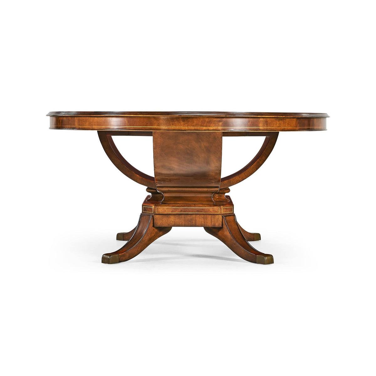 Jonathan Charles Dining Biedermeier Oval Walnut Dining Table House of Isabella UK