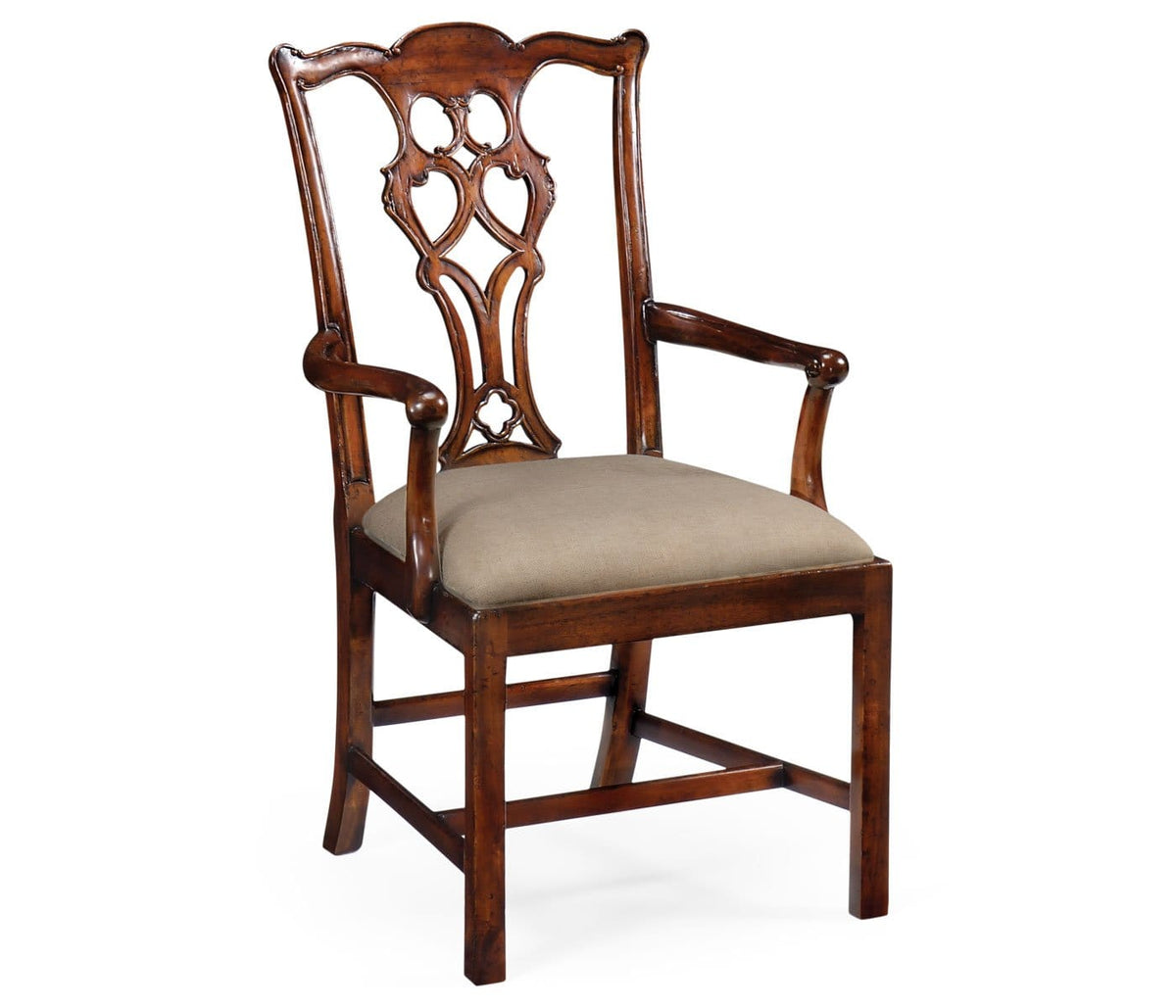 Jonathan Charles Dining Buckingham Chippendale Antique Mahogany Arm Chair in Antwerp House of Isabella UK