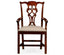 Jonathan Charles Dining Buckingham Chippendale Antique Mahogany Arm Chair in Antwerp House of Isabella UK