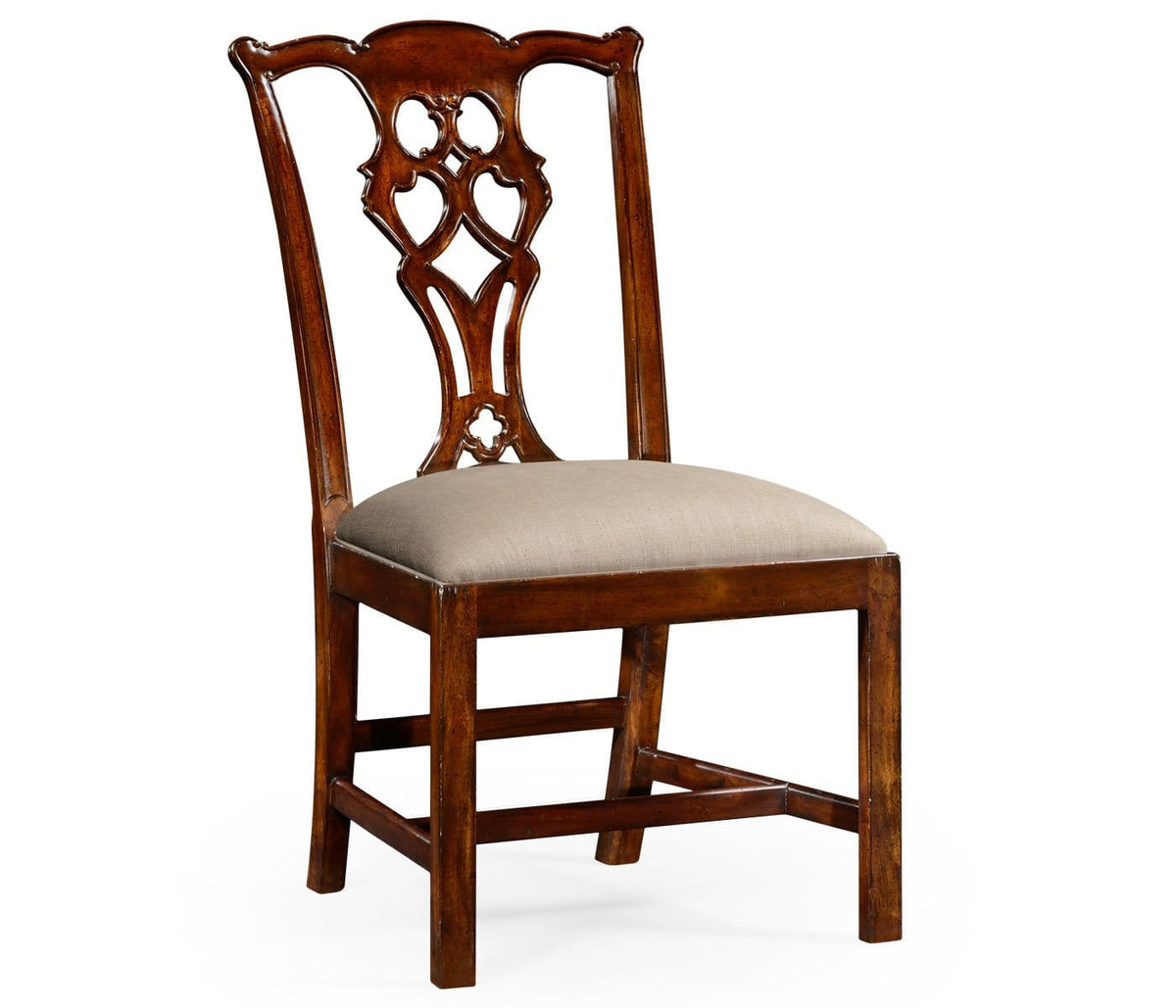 Jonathan Charles Dining Buckingham Chippendale Antique Mahogany Side Chair in Antwerp House of Isabella UK