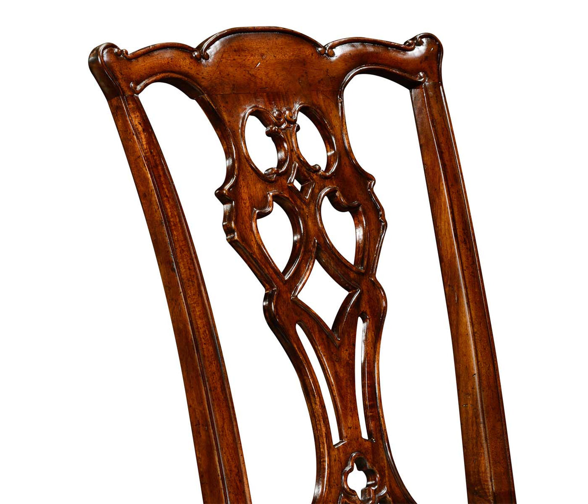 Jonathan Charles Dining Buckingham Chippendale Antique Mahogany Side Chair in Antwerp House of Isabella UK