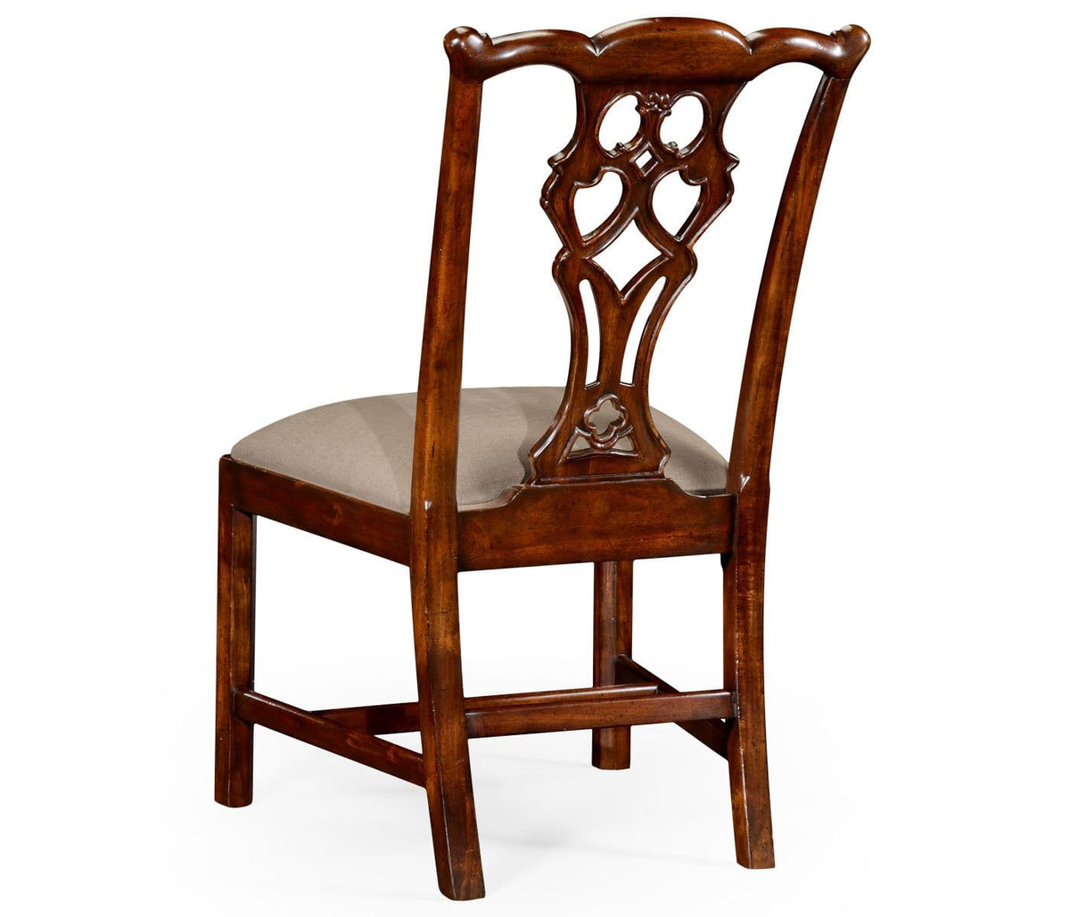 Jonathan Charles Dining Buckingham Chippendale Antique Mahogany Side Chair in Antwerp House of Isabella UK