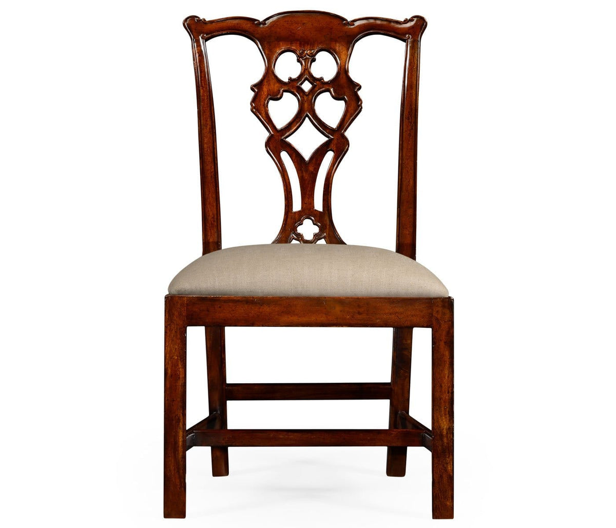 Jonathan Charles Dining Buckingham Chippendale Antique Mahogany Side Chair in Antwerp House of Isabella UK