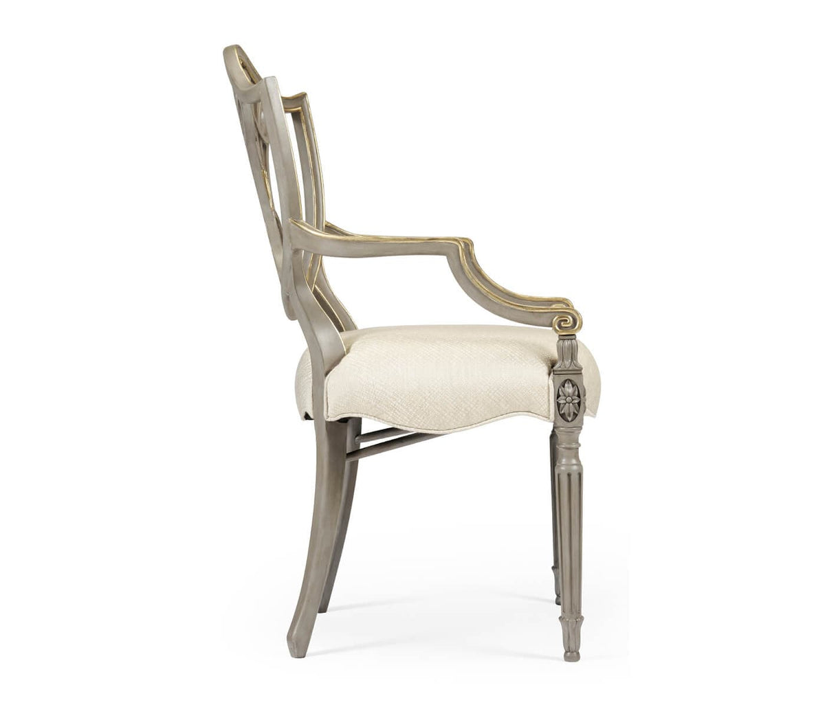 Jonathan Charles Dining Buckingham Shield Back Arm Chair House of Isabella UK