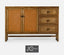 Jonathan Charles Dining Buffet Cabinet in Brown Chestnut House of Isabella UK
