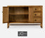 Jonathan Charles Dining Buffet Cabinet in Brown Chestnut House of Isabella UK