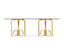 Jonathan Charles Dining Chinoiserie Style Dining Table with Glass Top House of Isabella UK