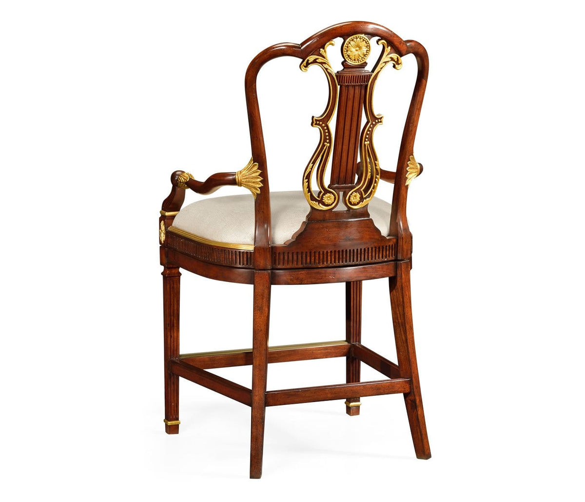 Jonathan Charles Dining Counter Chair Neoclassical in Mazo House of Isabella UK