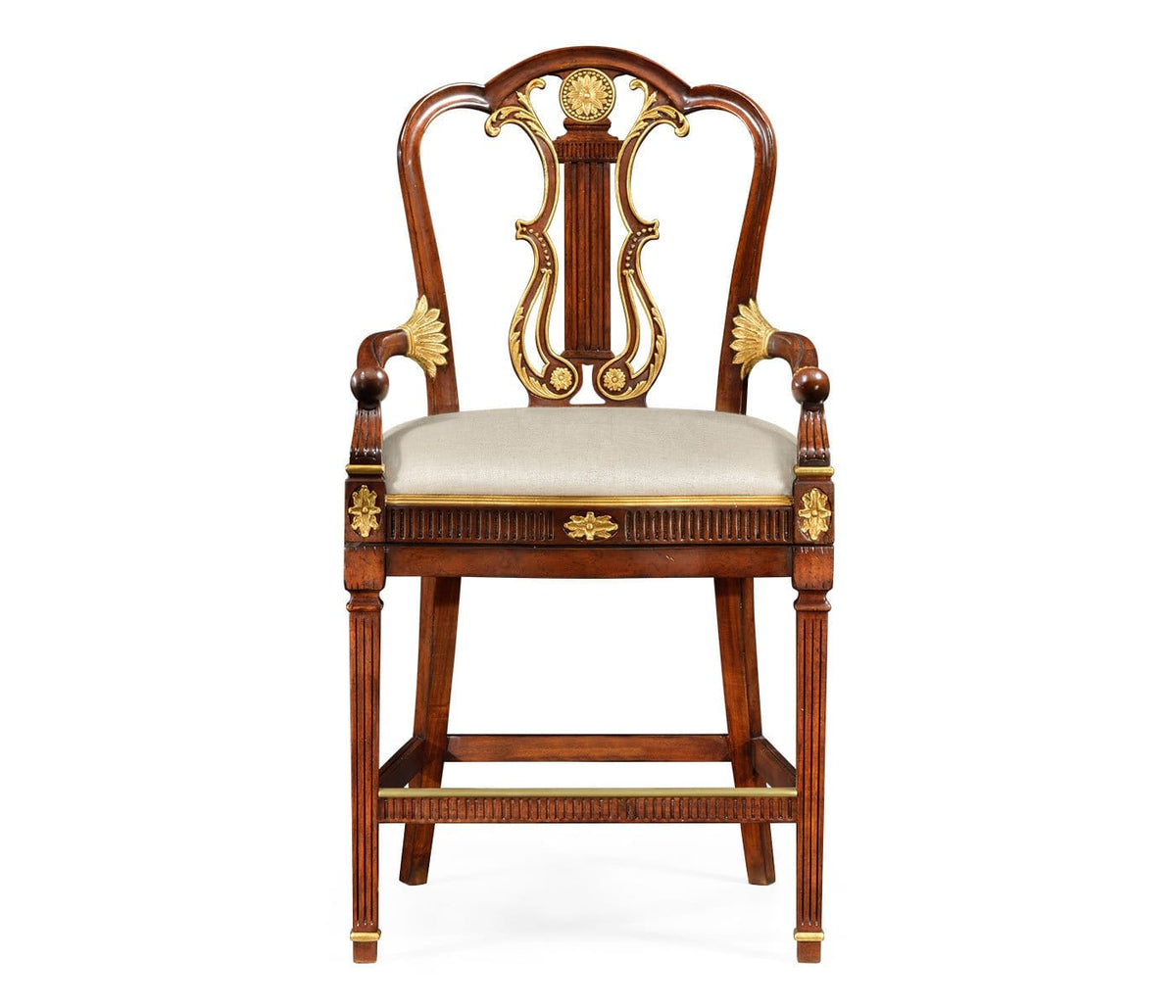 Jonathan Charles Dining Counter Chair Neoclassical in Mazo House of Isabella UK