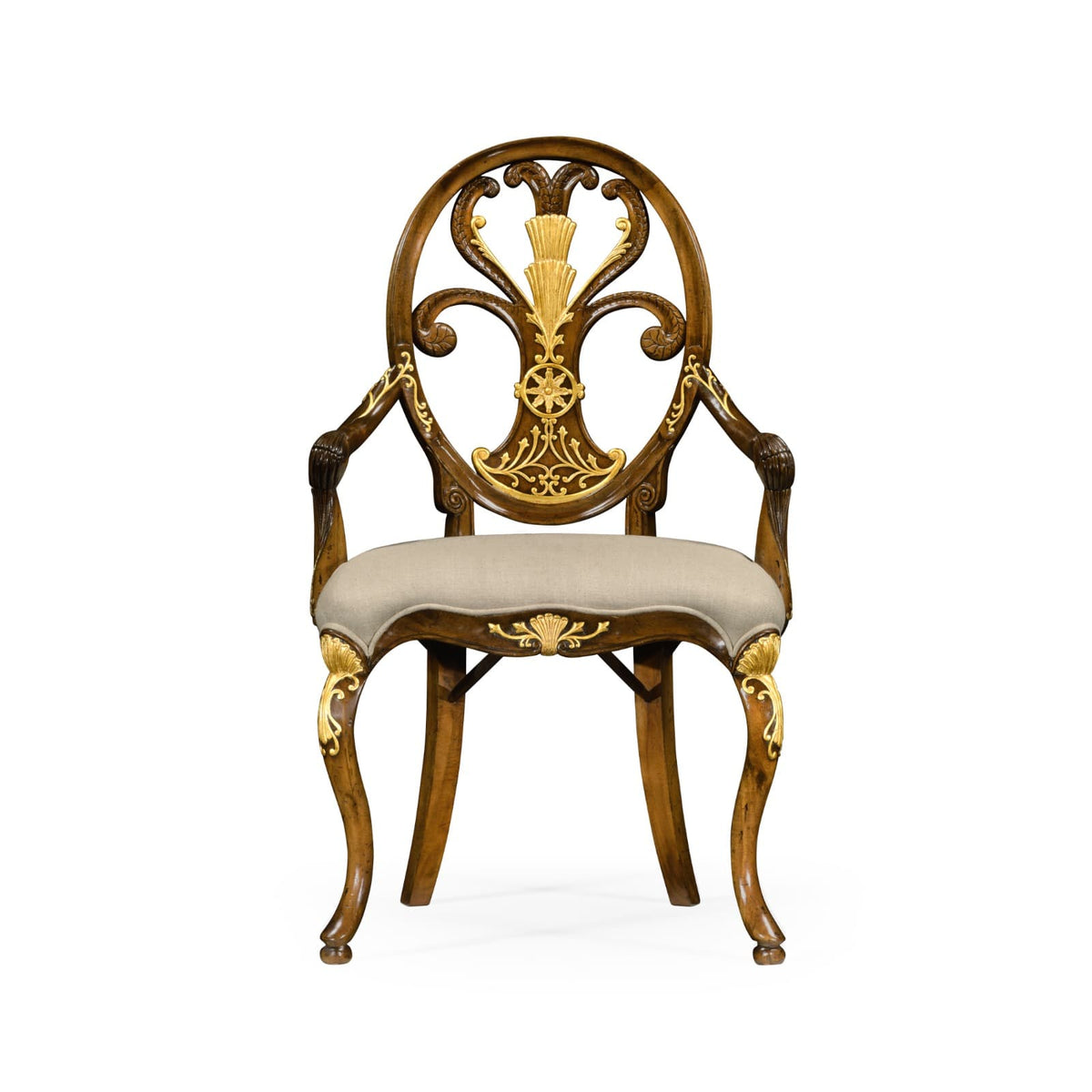 Jonathan Charles Dining Dining Armchair Monarch with Oval Back - Antwerp House of Isabella UK
