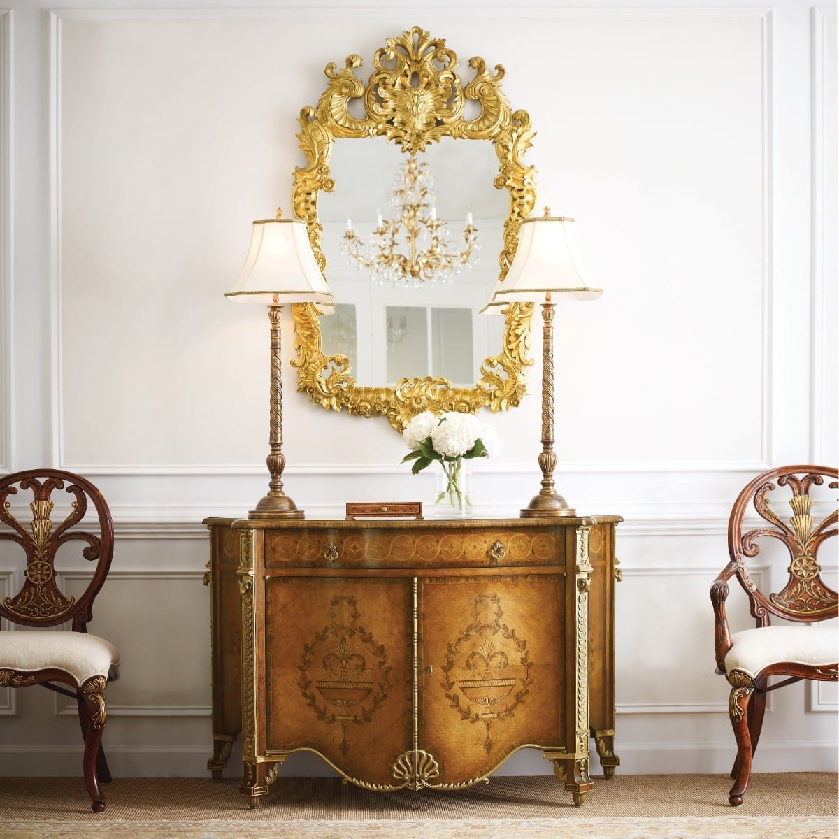 Jonathan Charles Dining Dining Armchair Monarch with Oval Back - Antwerp House of Isabella UK