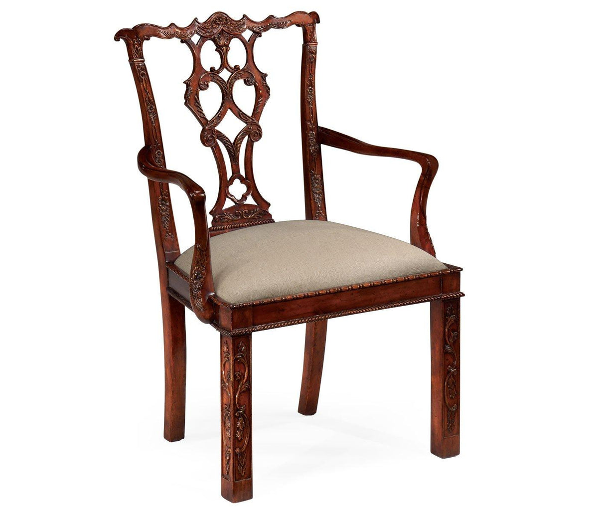 Jonathan Charles Dining Dining Armchair Rococo - Mazo House of Isabella UK
