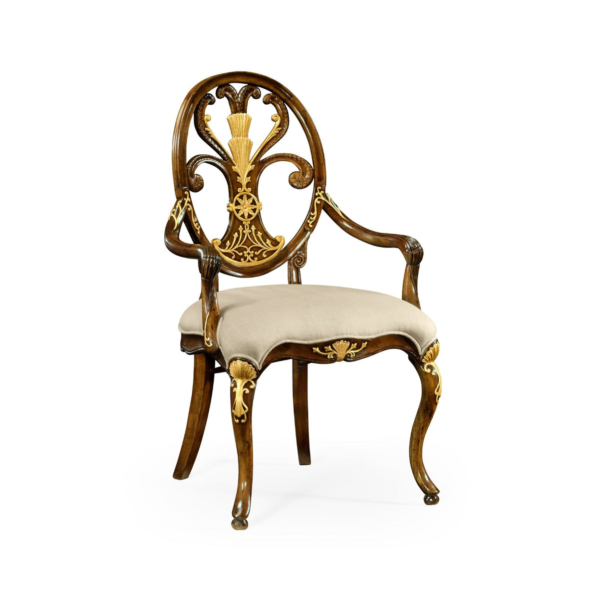 Jonathan Charles Dining Dining Chair Monarch with Oval Back - Antwerp House of Isabella UK
