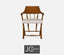 Jonathan Charles Dining Dining Chair Smokers Style in Mazo - Country Walnut House of Isabella UK