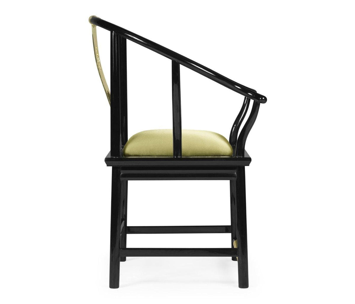 Jonathan Charles Dining Dining Chair with Arms Asian Fusion in Gold Silk House of Isabella UK