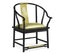 Jonathan Charles Dining Dining Chair with Arms Asian Fusion in Gold Silk House of Isabella UK