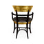Jonathan Charles Dining Dining Chair with Arms Modernist Stepped in Leather House of Isabella UK