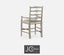 Jonathan Charles Dining Dining Chair with Arms Rustic Ladder Back in Mazo - Rustic Grey House of Isabella UK