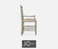 Jonathan Charles Dining Dining Chair with Arms Rustic Ladder Back in Mazo - Rustic Grey House of Isabella UK