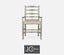 Jonathan Charles Dining Dining Chair with Arms Rustic Ladder Back in Mazo - Rustic Grey House of Isabella UK