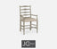 Jonathan Charles Dining Dining Chair with Arms Rustic Ladder Back in Mazo - Rustic Grey House of Isabella UK