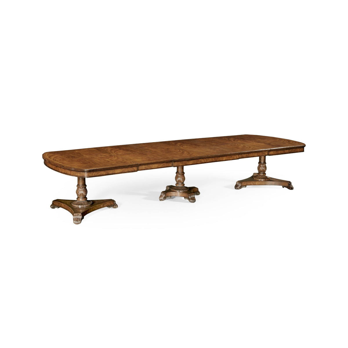Jonathan Charles Dining Dining Table Monarch Triple Pedestal House of Isabella UK