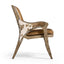 Jonathan Charles Dining Echo Canyon Leather and Hide Arm Dining Chair House of Isabella UK