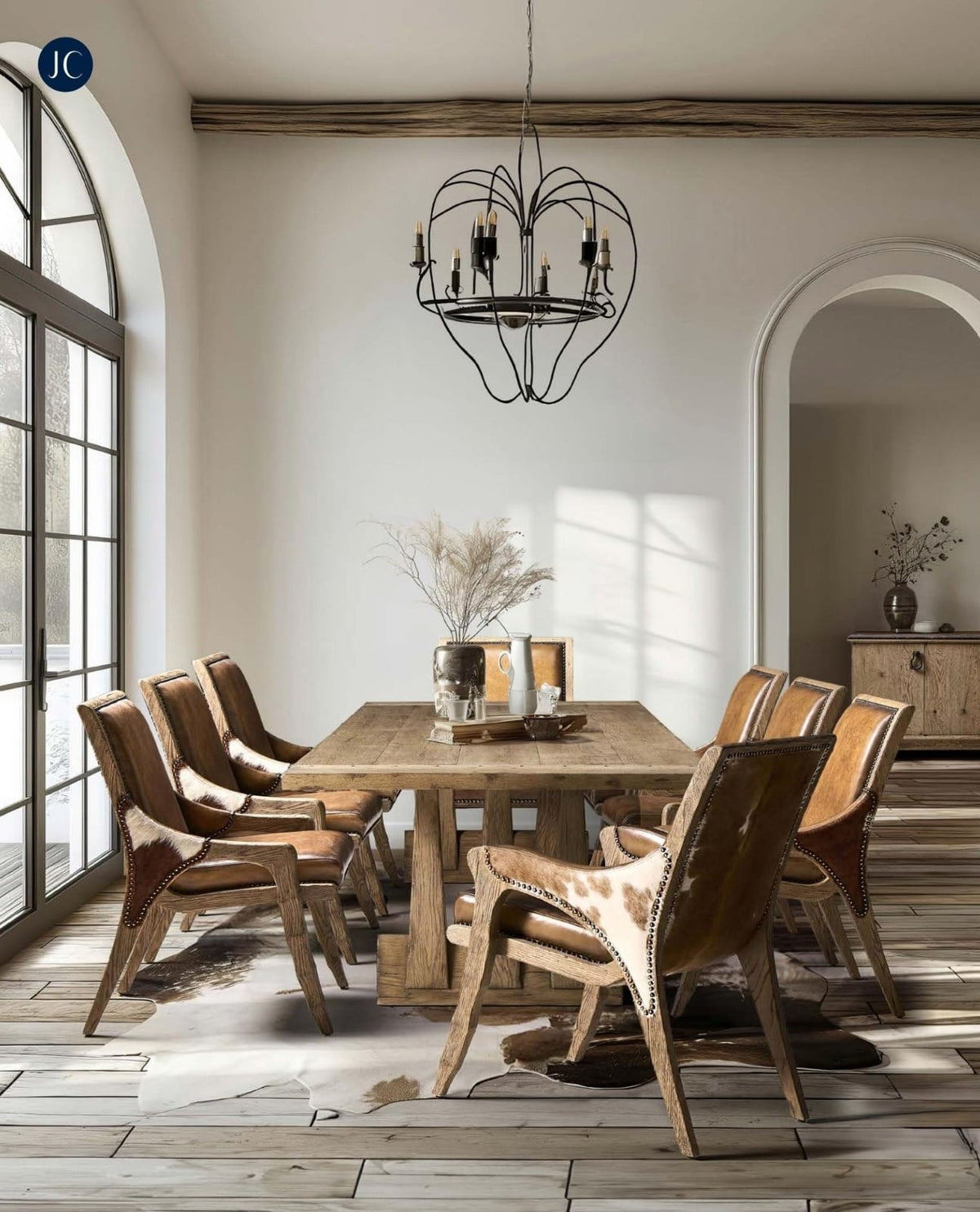 Jonathan Charles Dining Echo Canyon Rectangular Dining Table 315cm House of Isabella UK