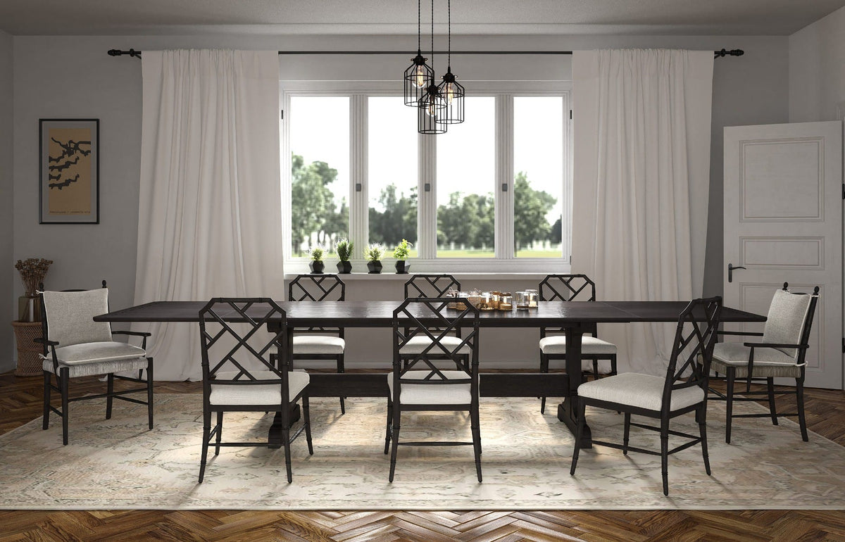 Jonathan Charles Dining Epoch Trestle Extending Dining Table House of Isabella UK