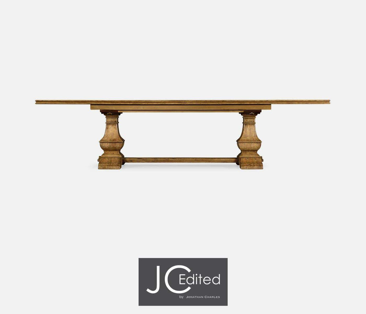 Jonathan Charles Dining Extendable Dining Table in Distressed Chestnut House of Isabella UK