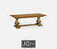 Jonathan Charles Dining Extendable Dining Table in Distressed Chestnut House of Isabella UK