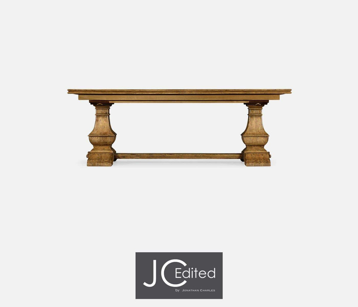 Jonathan Charles Dining Extendable Dining Table in Distressed Chestnut House of Isabella UK