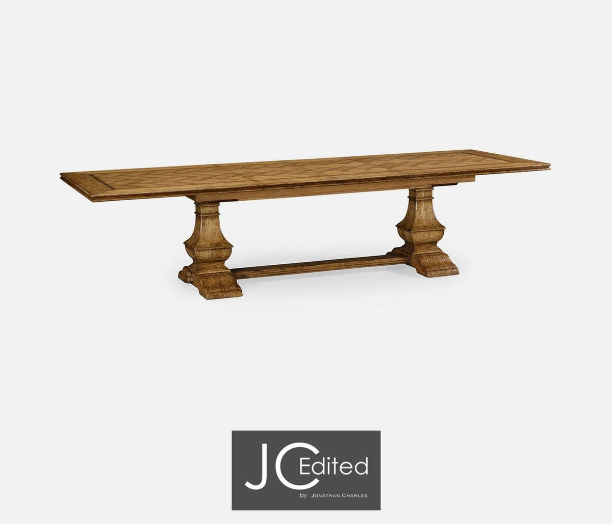 Jonathan Charles Dining Extendable Dining Table in Distressed Chestnut House of Isabella UK