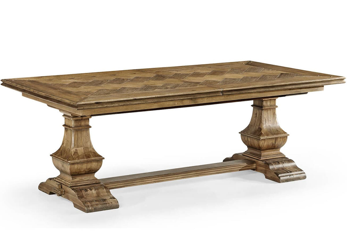 Jonathan Charles Dining Extending Dining Table Parquet - Medium Driftwood House of Isabella UK